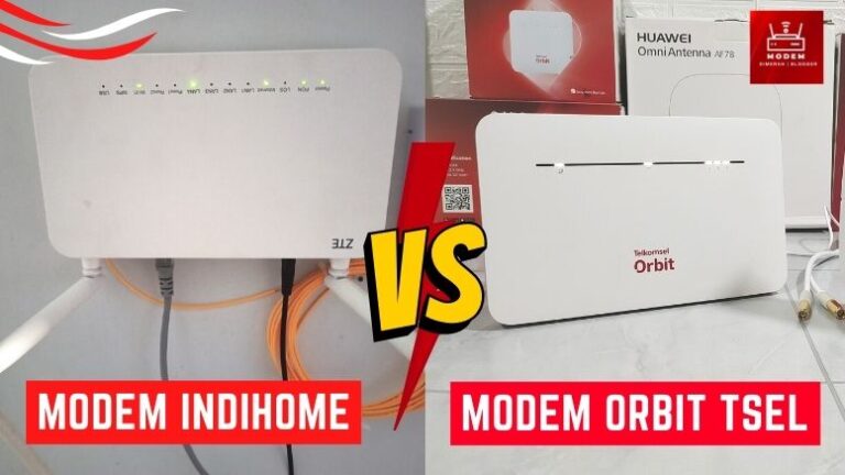 Modem Orbit Telkomsel Vs Indihome