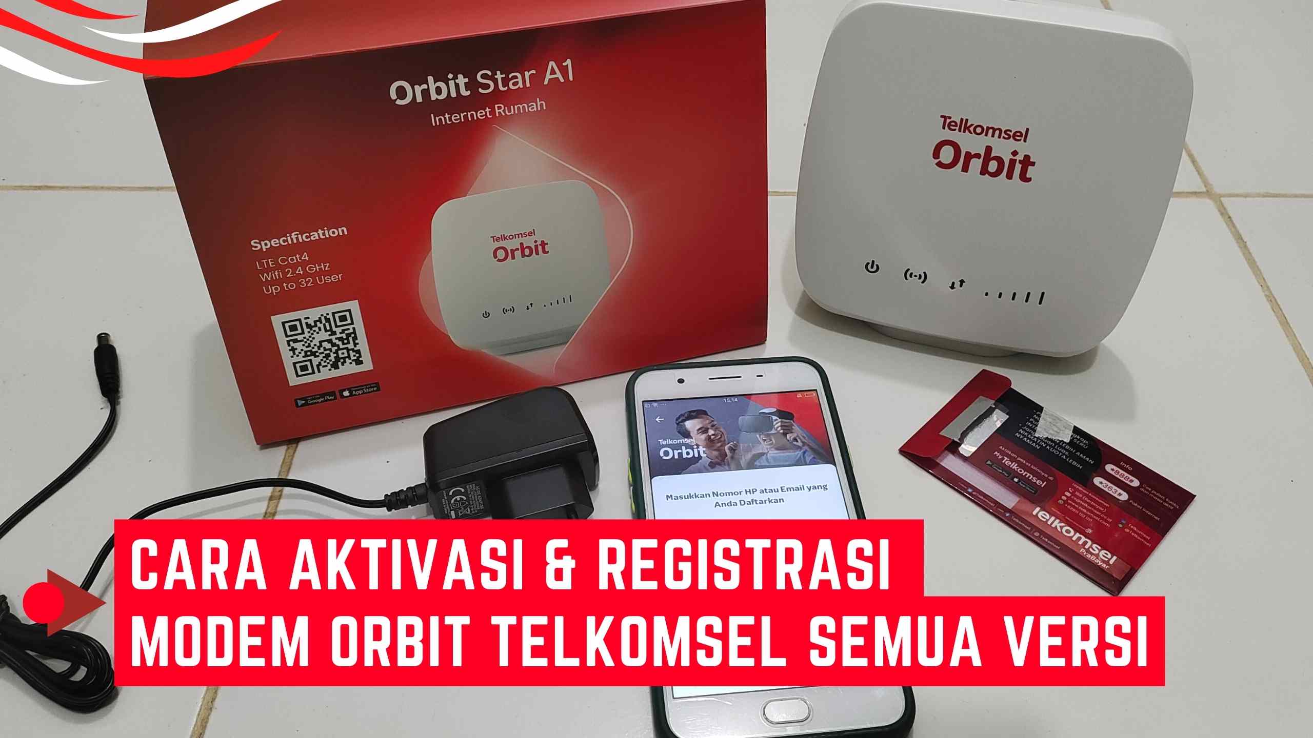Registrasi Kartu Modem Orbit Telkomsel