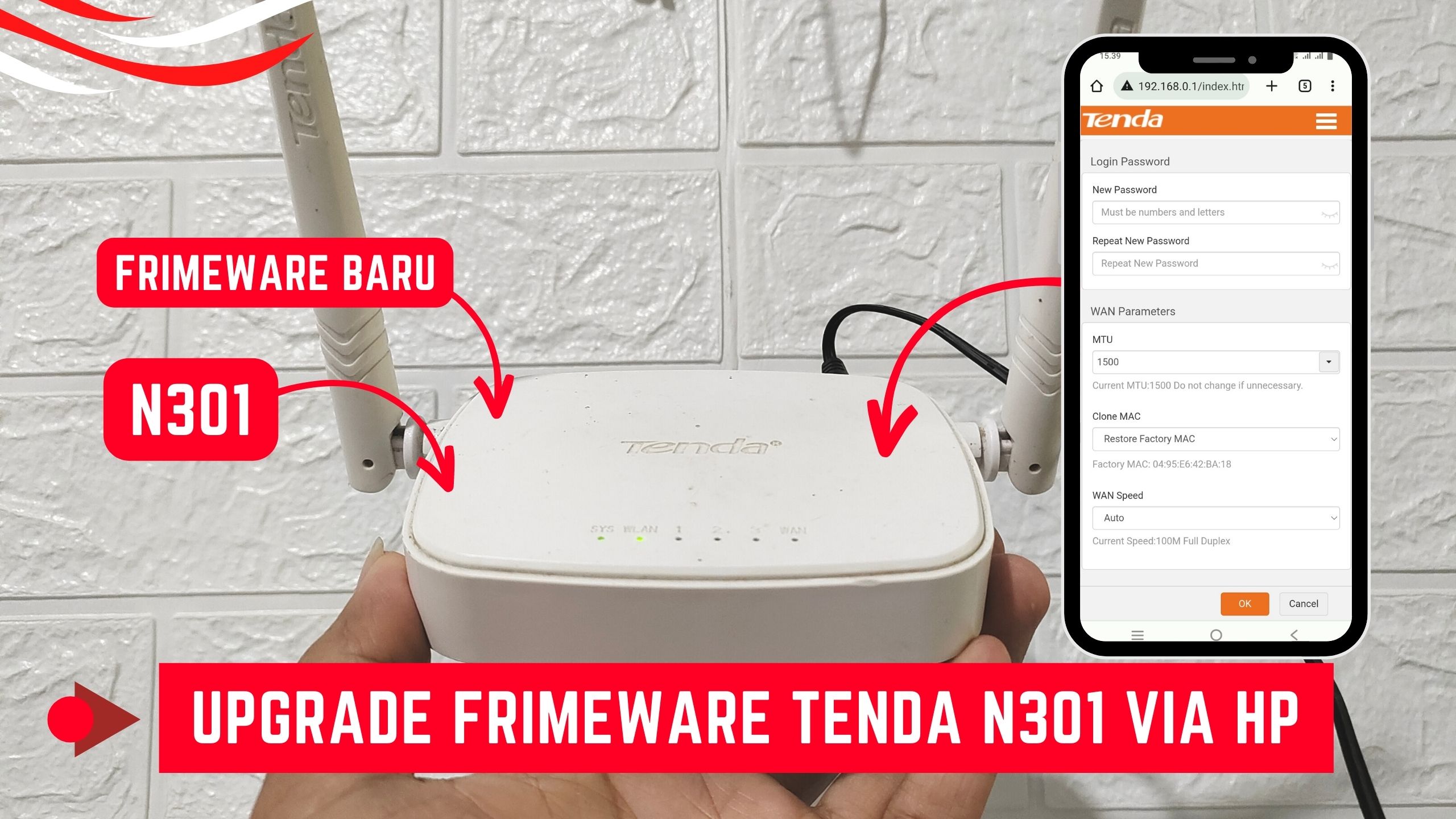 Cara Upgrade Firmware Tenda N301