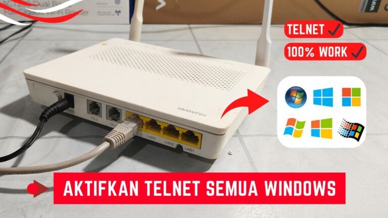 Mengaktifkan Telnet di Windows